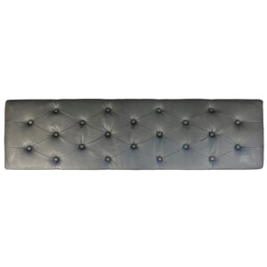 Small Buttoned Bench Cushion Grey (HEN102)