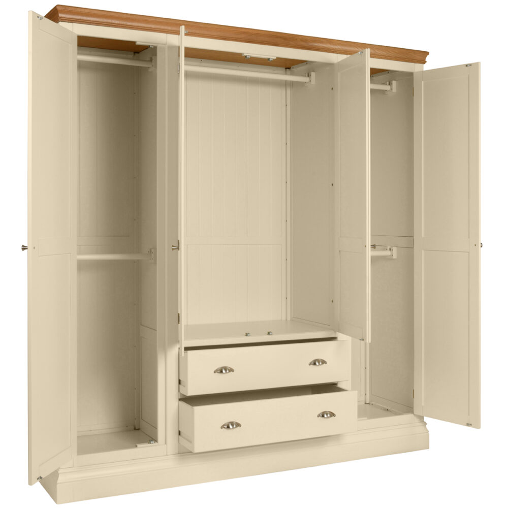 Quad Robe With Two Drawers LW91 Devonshire Living Home
