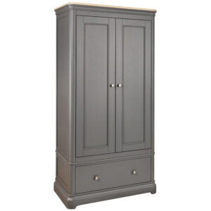 Double Wardrobe With Drawer (PEB032)