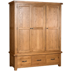 Triple Wardrobe With 3 Drawers (SOM033)