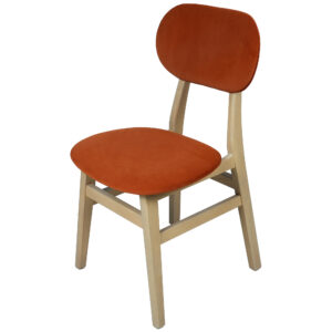 UPHOLSTERED DINING CHAIR - RUST PAD (BER107R)