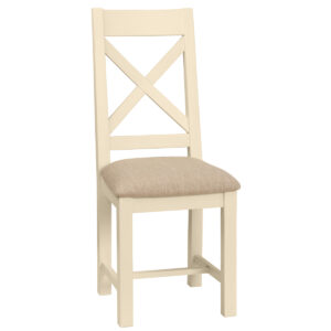 Cross Back Chair With Fabric Seat (DPT150)