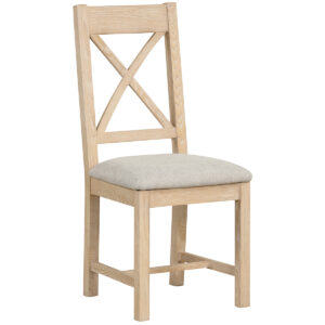 Cross Back Chair With Fabric Seat (WIL150)