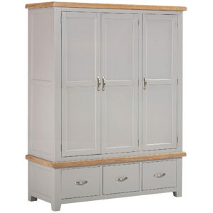 Triple Wardrobe With 3 Drawers (WPT033)